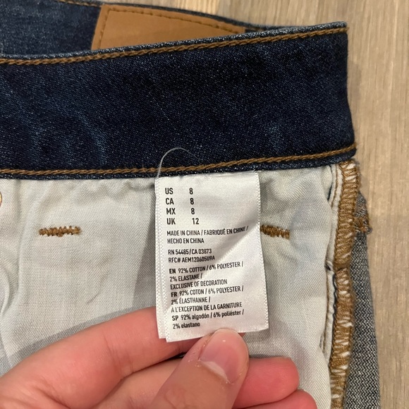 Dark denim mini shorts - Picture 6 of 7